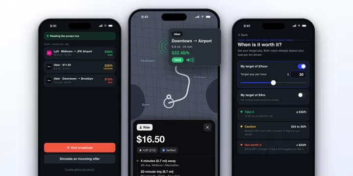 Análisis de ProfitDriver: la app para conductores de Uber que te dice si el viaje vale la pena