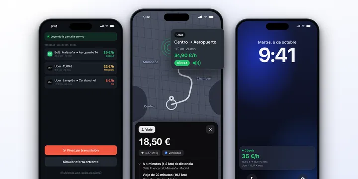 ProfitDriver vs Mystro vs Corridex vs GigU: ¿qué app para conductores es la más completa en iPhone?